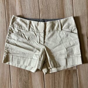 Express Women's Khaki Cuffed Chino Shorts Size 10 Casual Summer